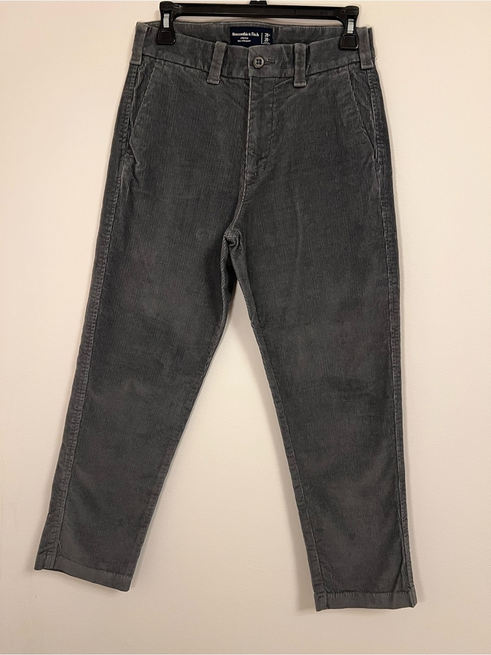Abercrombie & Fitch Gray Corduroy Men's Pants